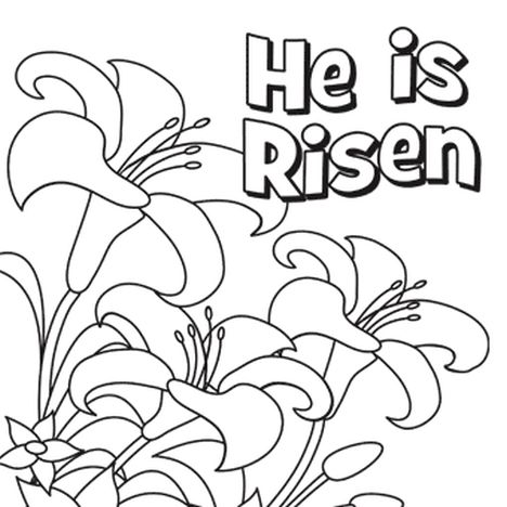 He Is Risen Coloring Page - Part 1